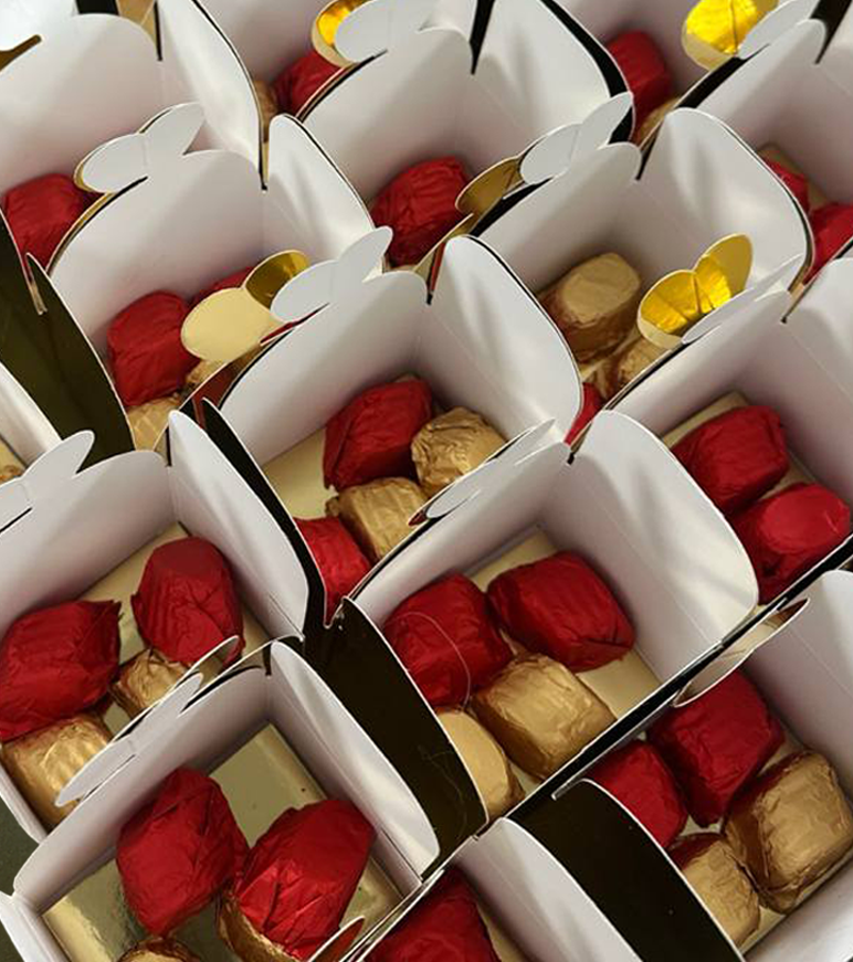 Gouden Mini Giftbox – Spekkoeksmaak Bonbons