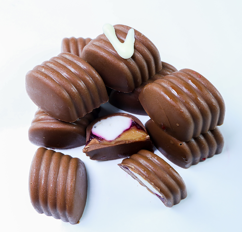 Bonbon Bosbessen-Citroen (Per 10 stuks)